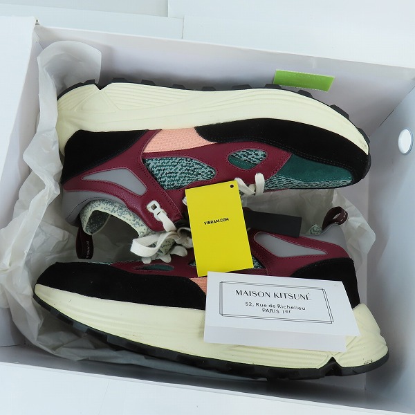 実際に弊社で買取させて頂いたMAISON KITSUNE×BRAND BLACK/メゾン キツネ×ブランドブラック AURA FEMME/アウラ スニーカー KWA-38520/26の画像 7枚目