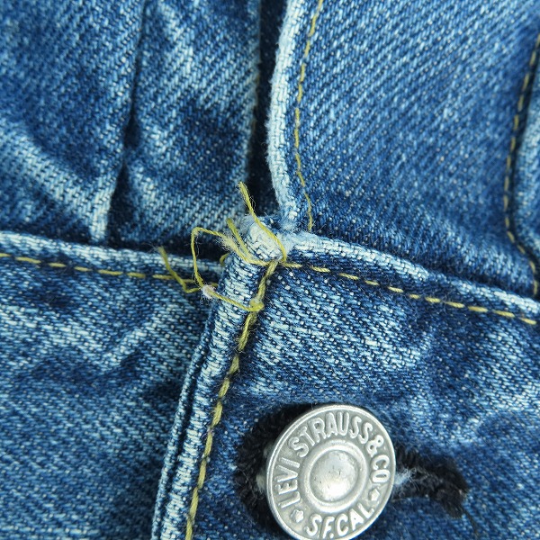 実際に弊社で買取させて頂いたLEVI’S/リーバイス 71507/J22刻印 デニムジャケット Gジャン/40の画像 6枚目