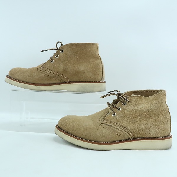 実際に弊社で買取させて頂いたREDWING/レッドウィング スエード チャッカブーツ 3143/8.5Dの画像 3枚目