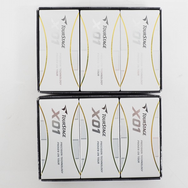 実際に弊社で買取させて頂いた【未使用/オウンネーム】BRIDGESTONE/ブリジストン TOUR STAGE/ツアーステージ X01 ゴルフボール ホワイト 計1ダース