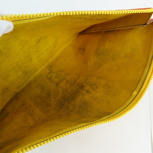 実際に弊社で買取させて頂いたFREITAG/フライターグ F08 DAN/ダン ポーチ/セカンドバッグ/クラッチバッグ オレンジ/イエローの画像 3枚目