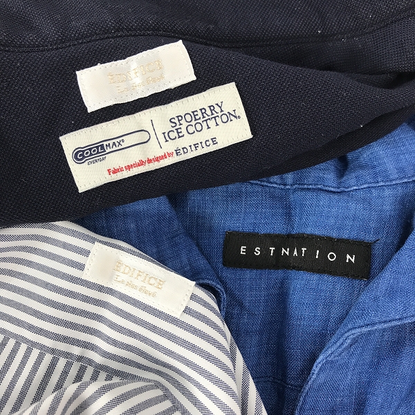 実際に弊社で買取させて頂いた【おまとめ】ESTNATION/エストネーション EDIFICE/エディフィス 半袖/長袖シャツの画像 2枚目