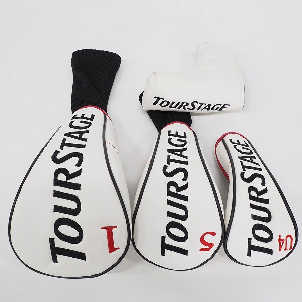 実際に弊社で買取させて頂いたBRIDGESTONE/ブリヂストン TOURSTAGE/ツアーステージ V002 11本セット FLEX：S キャディバッグ付きの画像 8枚目
