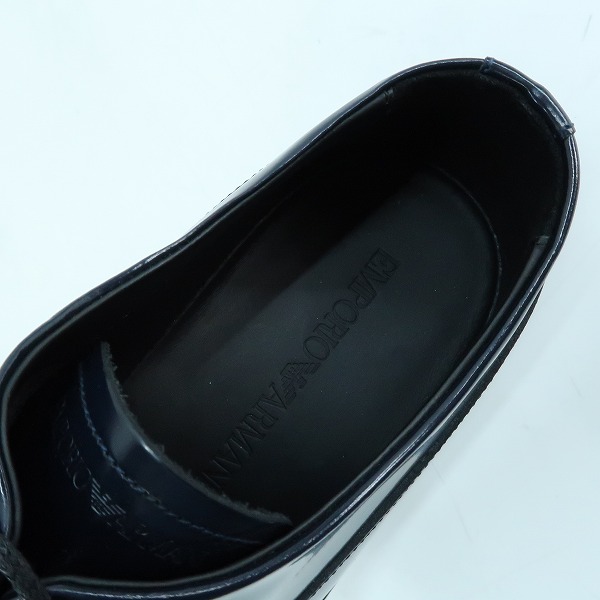 実際に弊社で買取させて頂いたEMPORIO ARMANI/エンポリオアルマーニ レザーシューズ/革靴 X4C 451/8の画像 4枚目