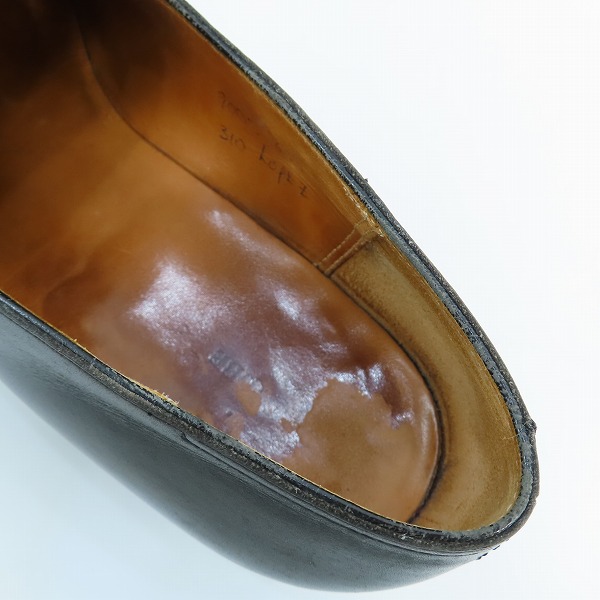 実際に弊社で買取させて頂いたJOHN LOBB/ジョンロブ LOPEZ/ロペス  レザー コインローファー/レザーシューズ 純正シューツリー付き ラスト310 9005/6.5Eの画像 4枚目