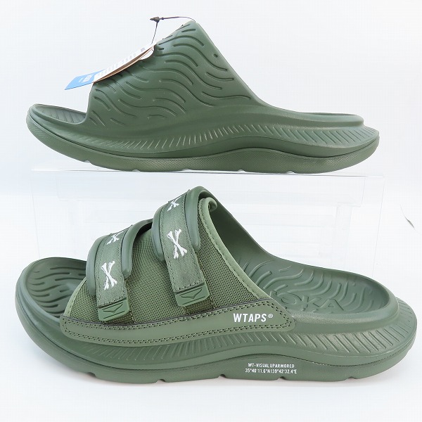 実際に弊社で買取させて頂いた【未使用】WTAPS × HOKA ONEONE/ダブルタップス × ホカ オネオネ Ora Luxe Olive Drab/オラ ラックス 1155398/27の画像 3枚目