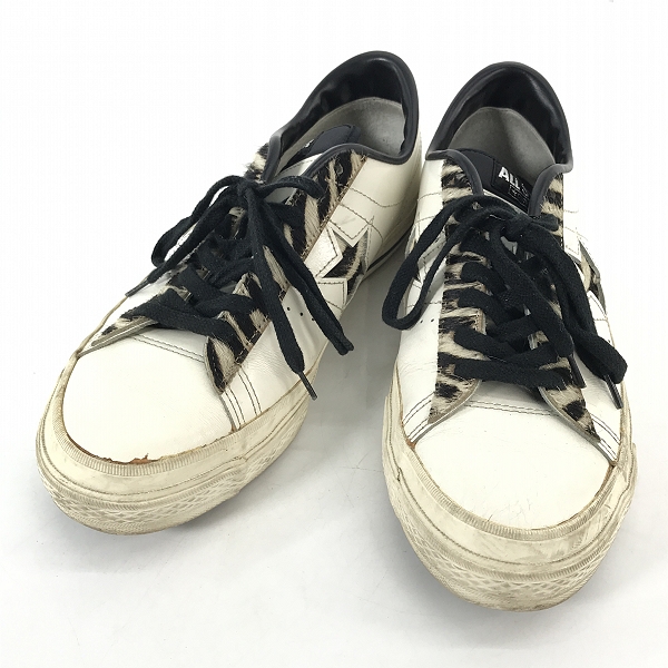 実際に弊社で買取させて頂いたConverse/コンバース 90’s ヴィンテージ One Star J OX/ワンスター ハラコ ゼブラ柄 レザー スニーカー /8.5