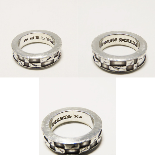 実際に弊社で買取させて頂いたCHROME HEARTS×MATTY BOY/クロムハーツ×マッティボーイ 99 EYES 6mm SPACER/6mmスペーサーリング 12号の画像 7枚目