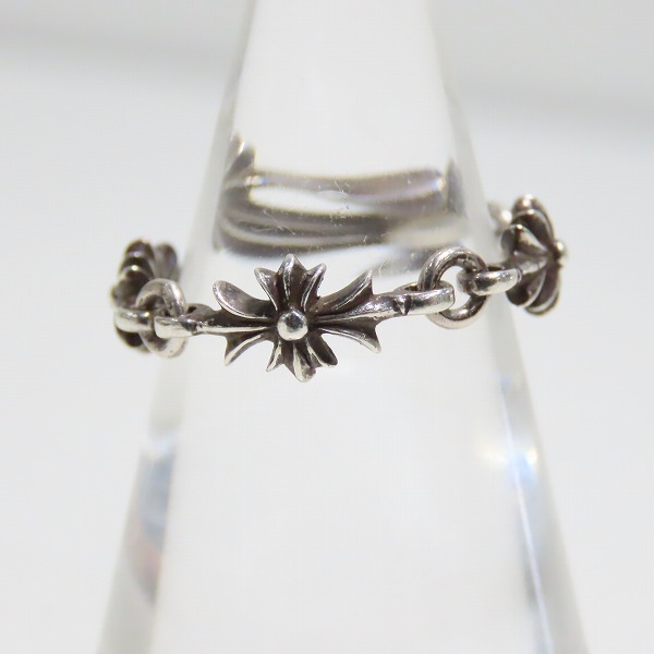 実際に弊社で買取させて頂いたCHROME HEARTS/クロムハーツ タイニーE CHプラス リング 4リンク 11.5号の画像 4枚目