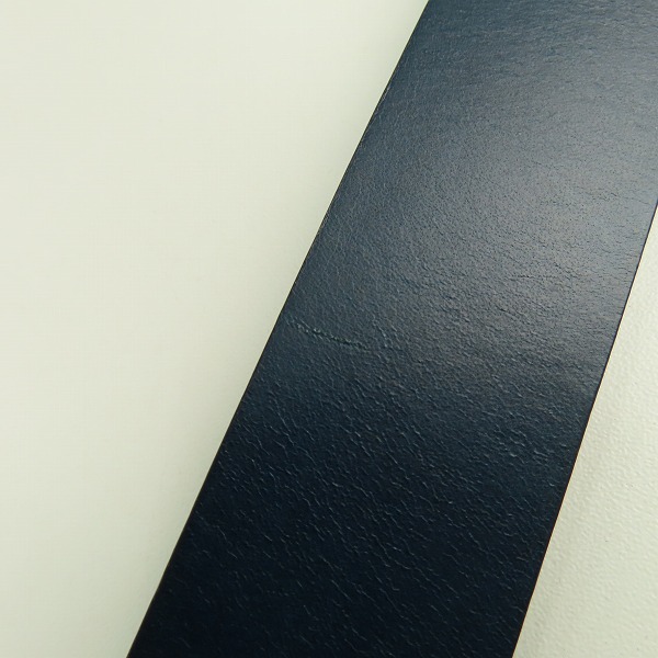 実際に弊社で買取させて頂いたATTACHMENT/アタッチメント レザーベルト ネイビー系の画像 5枚目