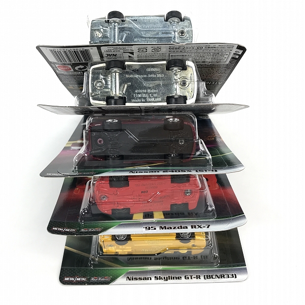 実際に弊社で買取させて頂いた【未開封】Hot Wheels/ホットウィール FAST&FURIOUS NISSAN 240SX S14 SILVIA/RX-7/GT-R BCNR33/Jetta MK3 5点セットの画像 5枚目