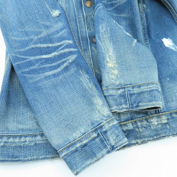 実際に弊社で買取させて頂いた【未使用】Levi's/リーバイス SONIC CRUSH/ソニッククラッシュ トラッカージャケット 70505-0034/40の画像 8枚目