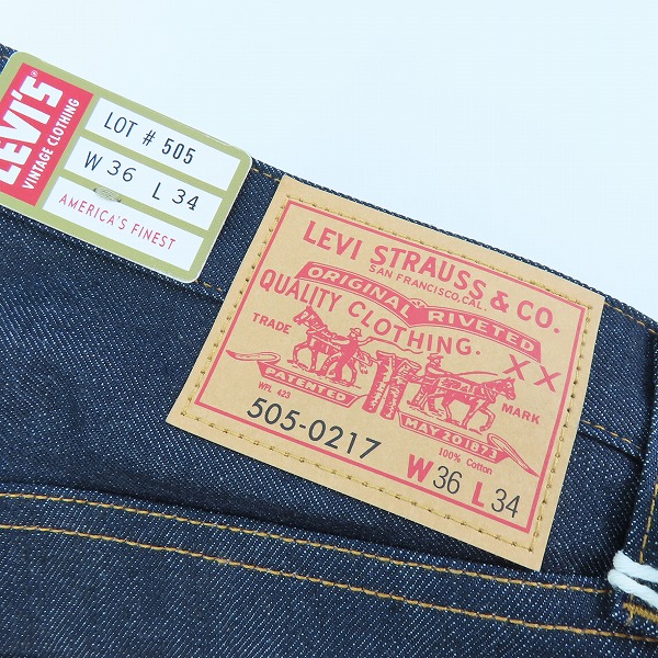 実際に弊社で買取させて頂いた【未使用】LEVIS VINTAGE CLOTHING/LVC/リーバイスビンテージ クロージング 1967年モデル デニムパンツ 67505-0130/W36L34の画像 5枚目
