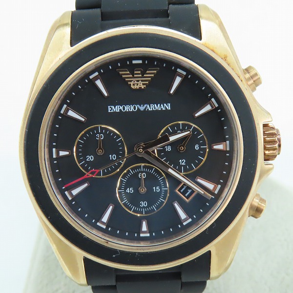 実際に弊社で買取させて頂いたEMPORIO ARMANI/エンポリオアルマーニ クォーツ クロノグラフ 腕時計 AR6066【動作未確認】