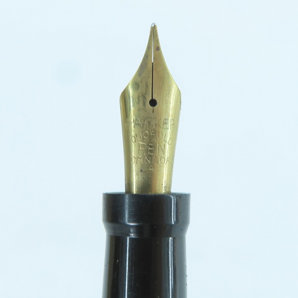 実際に弊社で買取させて頂いたPARKER/パーカー Lucky Curve マーブル 模様  ヴィンテージ 万年筆の画像 2枚目