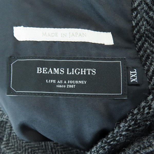 実際に弊社で買取させて頂いたBEAMS LIGHTS/ビームスライツ ハリスツイード 3ボタンジャケット/XXLの画像 2枚目