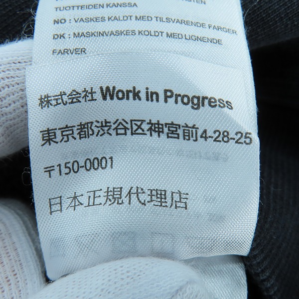 実際に弊社で買取させて頂いたCarhartt/カーハート ロゴクルーネックスウェット トレーナー ブラック Ｌの画像 5枚目