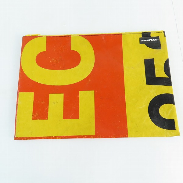 実際に弊社で買取させて頂いたFREITAG/フライターグ F08 DAN/ダン ポーチ/セカンドバッグ/クラッチバッグ オレンジ/イエロー