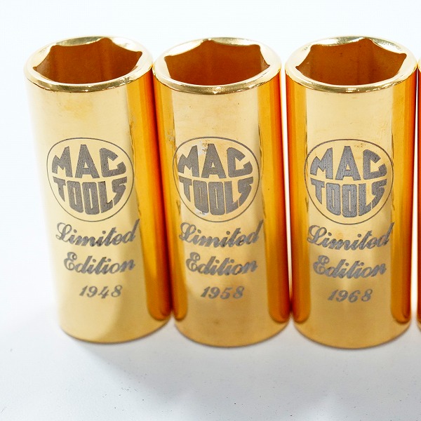 実際に弊社で買取させて頂いたMac Tools/マックツールズ 1999 Limited Edition 24K Gold Plated 1938-1998 60th Anniversary ソケット セットの画像 4枚目