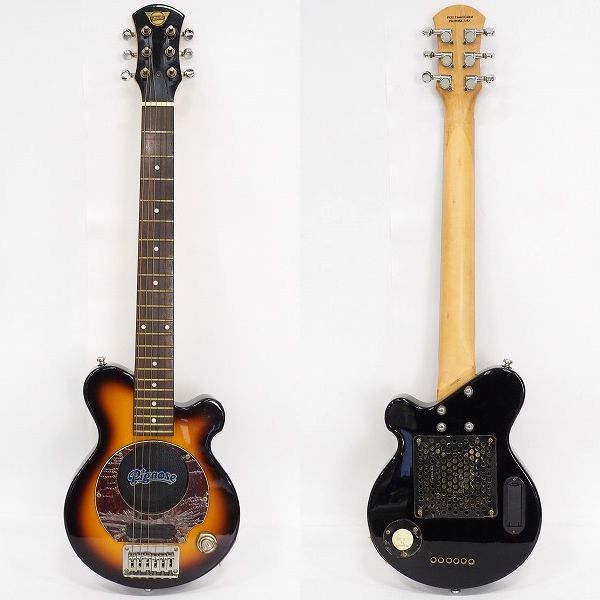 実際に弊社で買取させて頂いた★PIGNOSE/ピグノーズ PGG-200 Travel Guitar アンプ内蔵 ミニ エレキギター ソフトケース付の画像 2枚目