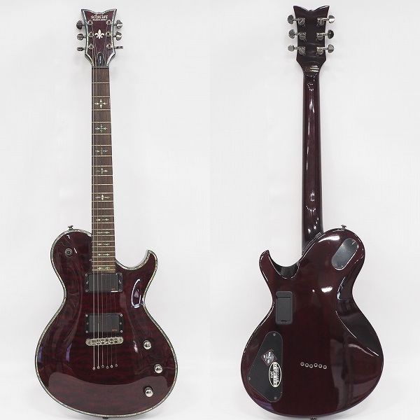実際に弊社で買取させて頂いた★SCHECTER/シェクター HELLRAISER AD-SOLO-6-HR/BCH ヘルレイザー EMG搭載 アクティブ エレキギター ギグケース付の画像 1枚目