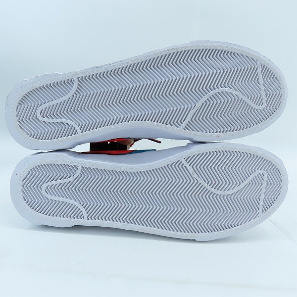 実際に弊社で買取させて頂いた【未使用】NIKE×SACAI×KAWS/ナイキ×サカイ×カウズ BLAZER LOW Team Red/ブレーザーロー チームレッド DM7901-600/28の画像 2枚目