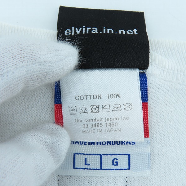 実際に弊社で買取させて頂いたELVIRA×CHAMPION/エルビラ×チャンピオン 額縁刺繍半袖Tシャツ/Lの画像 3枚目