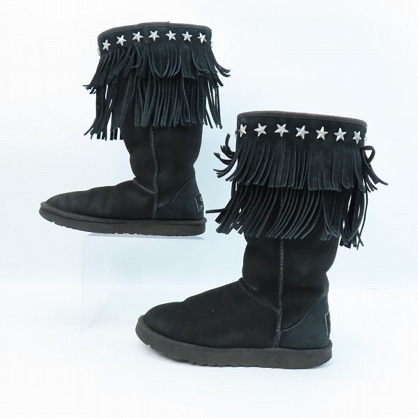 実際に弊社で買取させて頂いた【観賞用】UGG × JIMMY CHOO/ アグ ジミーチュウ ムートンブーツ スタースタッズ 3045 W/24の画像 3枚目