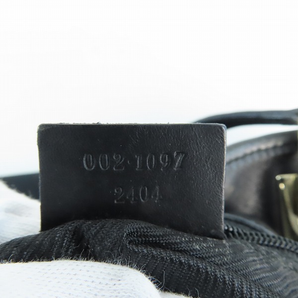 実際に弊社で買取させて頂いたGUCCI/グッチ GGキャンバス トートバッグ ブラック 002-1097の画像 5枚目