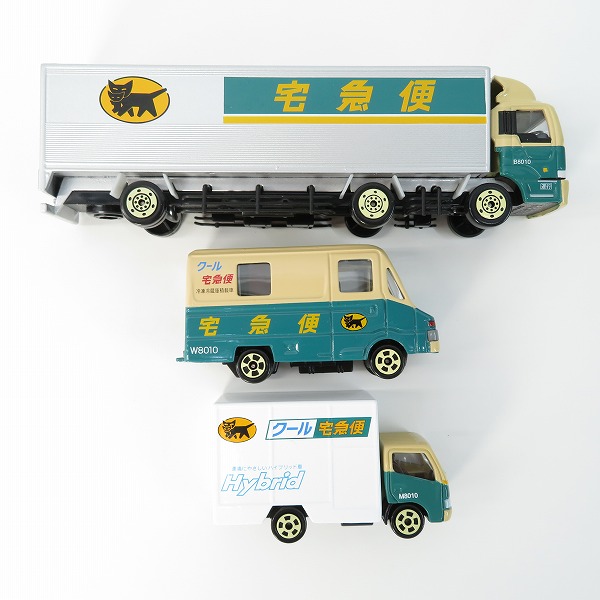 実際に弊社で買取させて頂いたヤマト運輸 クロネコヤマト 大型トラック10t車/ウォークスルーW号車/クール宅急便車 ミニカー 3点セットの画像 4枚目