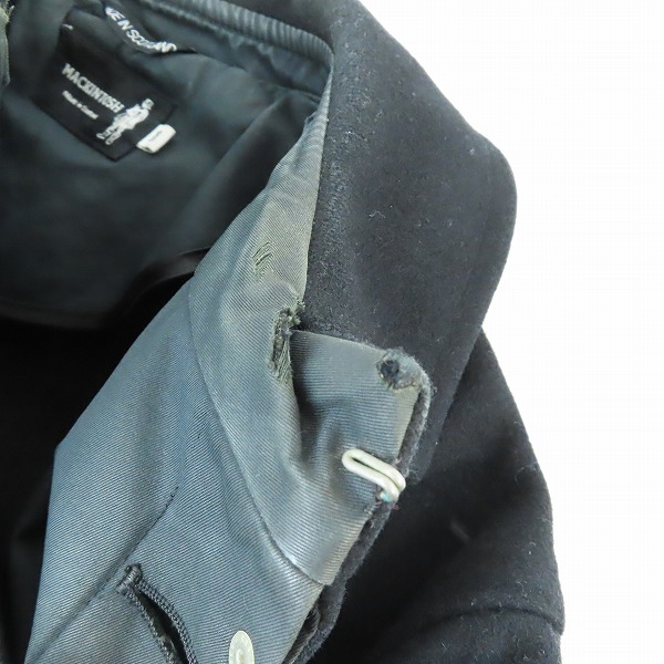 実際に弊社で買取させて頂いたMACKINTOSH/マッキントッシュ ウール コート ブラック 38の画像 7枚目