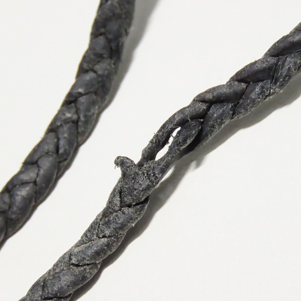 実際に弊社で買取させて頂いたCHROME HEARTS/クロムハーツ アイウェアループ クロスバンドリングネックレスw/レザーブレードの画像 7枚目