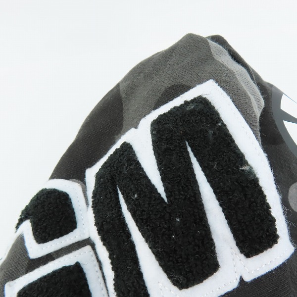 実際に弊社で買取させて頂いたA BATHING APE×BlackEyePatch/アベイジングエイプ×ブラックアイパッチ ジップアップ シャークパーカー 001ZPK231902C/Mの画像 6枚目