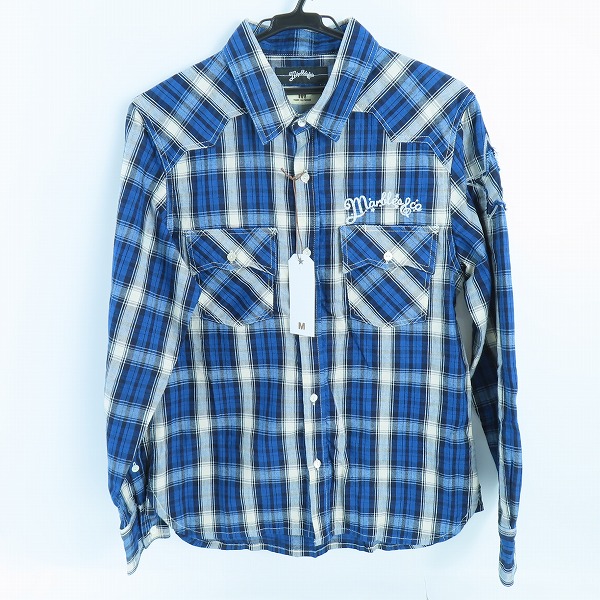 実際に弊社で買取させて頂いたM×Marbles/エム×マーブルス THANK YOU FRIENDS チェック柄 ウエスタンシャツ MSH-A17MM02 /S