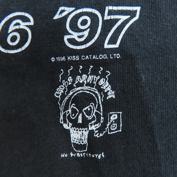 実際に弊社で買取させて頂いたKISS/キッス 90S/ヴィンテージ KISS ALIVE WORLDWIDE TOUR 1996 CHAMP バンドTシャツ/ツアーTシャツ の画像 4枚目