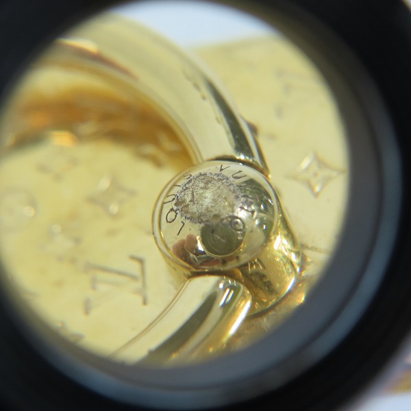 実際に弊社で買取させて頂いたLOUIS VUITTON/ルイヴィトン サポート ナノグラム スマホリング/モノグラム M64868の画像 5枚目