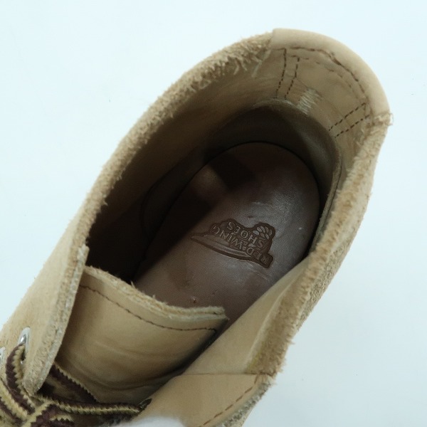 実際に弊社で買取させて頂いたREDWING/レッドウィング スエード チャッカブーツ 3143/8.5Dの画像 4枚目