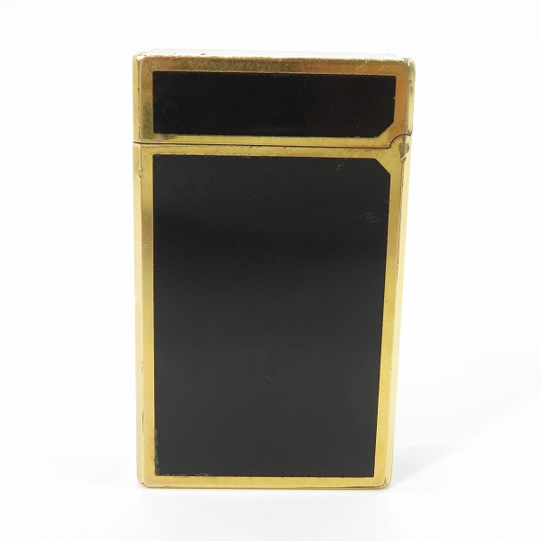 実際に弊社で買取させて頂いたS.T.Dupont/エステーデュポン Ligne1/ライン1 ガスライター ブラック×ゴールドの画像 1枚目