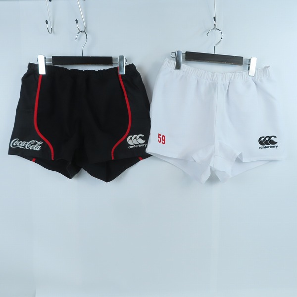実際に弊社で買取させて頂いたCANTERBURY/カンタベリー ラグビー コカ コーラ レッドスパークス オーセンティックゲームパンツ XL/3L 2点セット