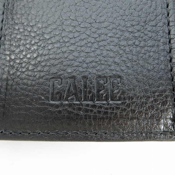実際に弊社で買取させて頂いたCALEE/キャリー STUDS LEATHER MULTI WALLET/スタッズレザー マルチケースウォレット 3つ折り財布の画像 4枚目