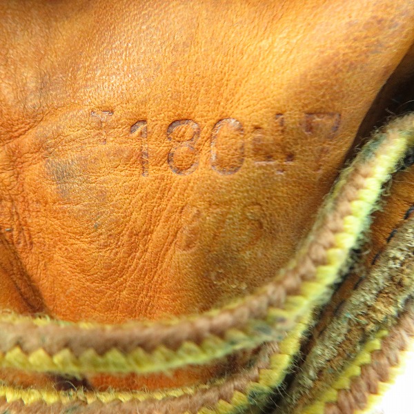 実際に弊社で買取させて頂いたREDWING/レッドウィング アイリッシュセッター 犬刻印 875/8Eの画像 6枚目