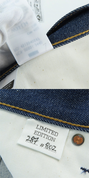 実際に弊社で買取させて頂いた【未使用】Levi's/リーバイス 501 150周年 802本限定 カタカナ/JAPANモデル デニムパンツ/ジーンズ/33×34の画像 9枚目