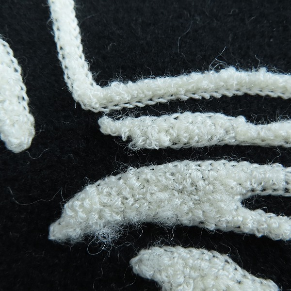 実際に弊社で買取させて頂いたHYSTERIC GLAMOUR/ヒステリックグラマー SEE NO EVIL 刺繍 ヴァーシティ スタジアムジャケット 02223AB09/Lの画像 8枚目