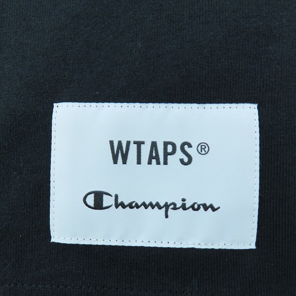 実際に弊社で買取させて頂いたWTAPS × Champion/ダブルタップス×チャンピオン 22AW  ACADEMY / SS ロゴ刺繍 半袖Tシャツ/Lの画像 5枚目