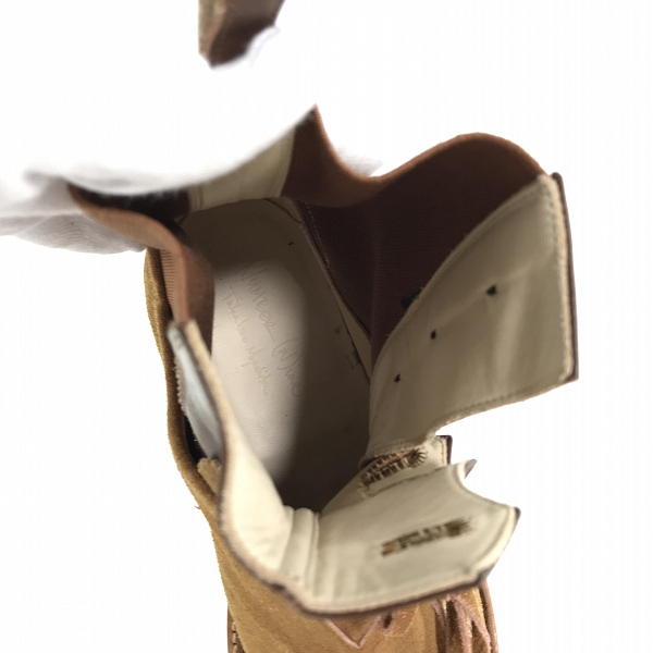 実際に弊社で買取させて頂いたNUMBER(N)INE/ナンバーナイン ウエスタン柄 スエードブーツ/10の画像 4枚目