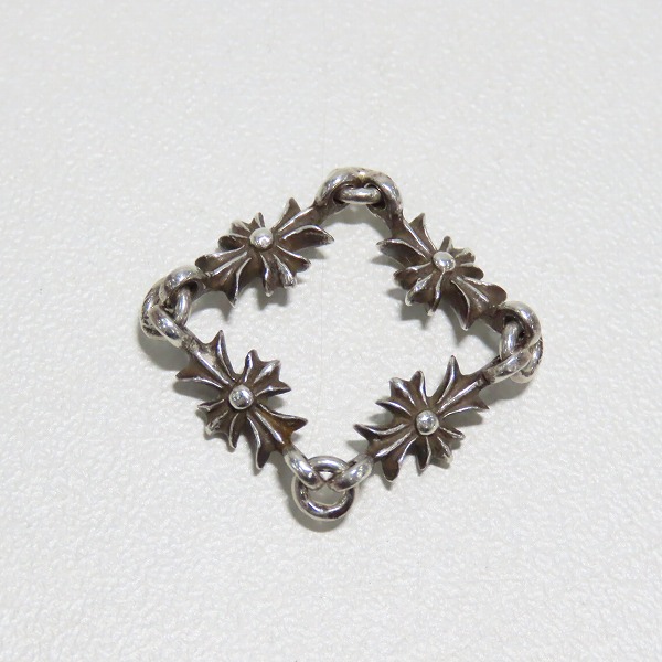 実際に弊社で買取させて頂いたCHROME HEARTS/クロムハーツ タイニーE CHプラス リング 4リンク 11.5号の画像 5枚目