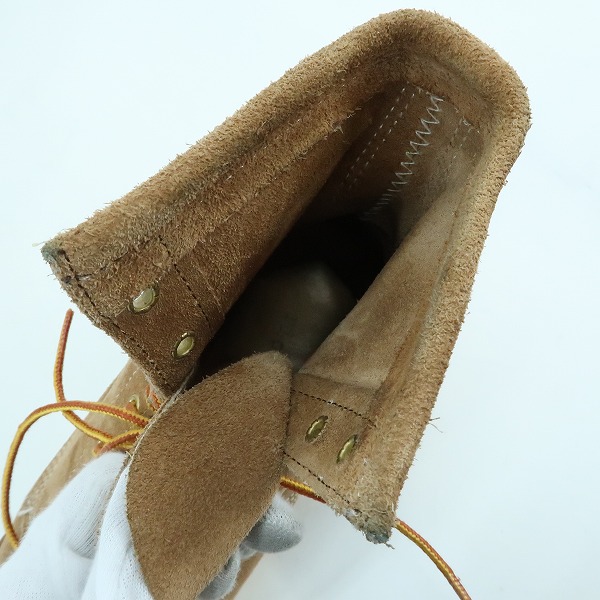 実際に弊社で買取させて頂いたHYSTERIC GLAMOUR/ヒステリックグラマー スエード ワークブーツ ビブラムソール/10Eの画像 4枚目