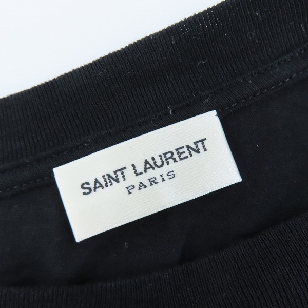 実際に弊社で買取させて頂いた【JPタグ】SAINT LAURENT PARIS/サンローランパリ ロゴプリント半袖Tシャツ 541888 YB2XS/Lの画像 2枚目