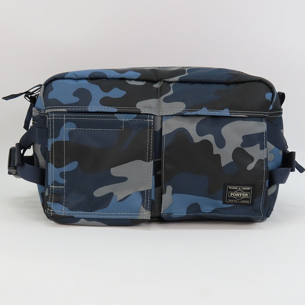 実際に弊社で買取させて頂いた(z6)【複数個選択可能/未使用】HEAD PORTER/ヘッドポーター JUNGLE WAIST BAG ジャングル ウエストバッグ ダークネイビーの画像 0枚目