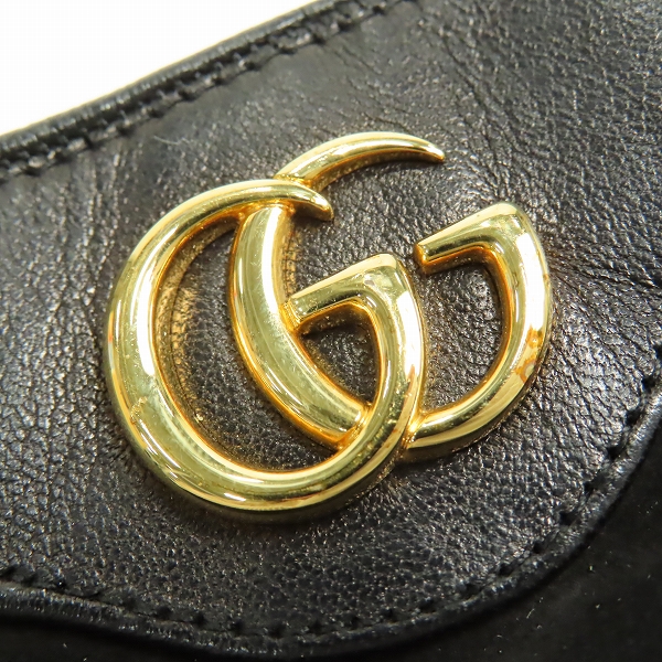 実際に弊社で買取させて頂いたGUCCI/グッチ GGロゴ レザーグローブ/手袋の画像 5枚目